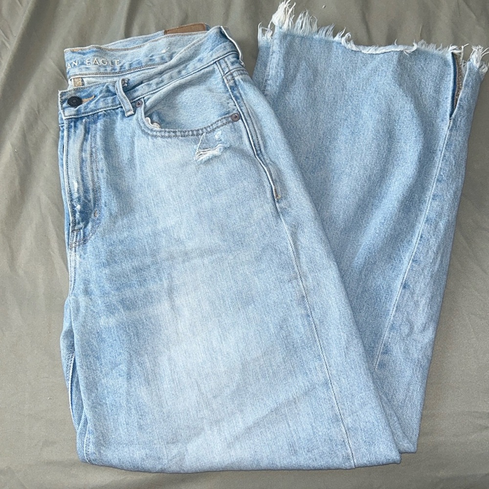 wide leg american eagle skater jean